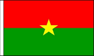 Burkina Faso Table Flags